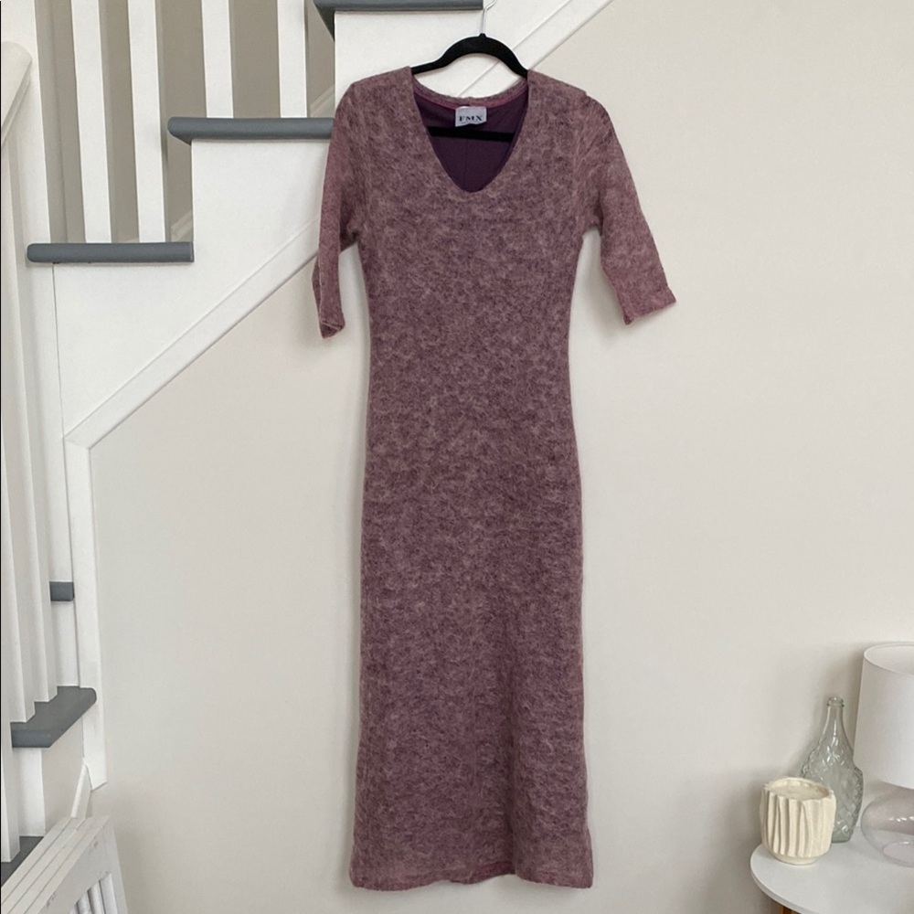 Purple Knit Dress